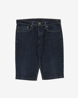 Levi's 511 Dark Blue Skinny Denim Jean Shorts - W33