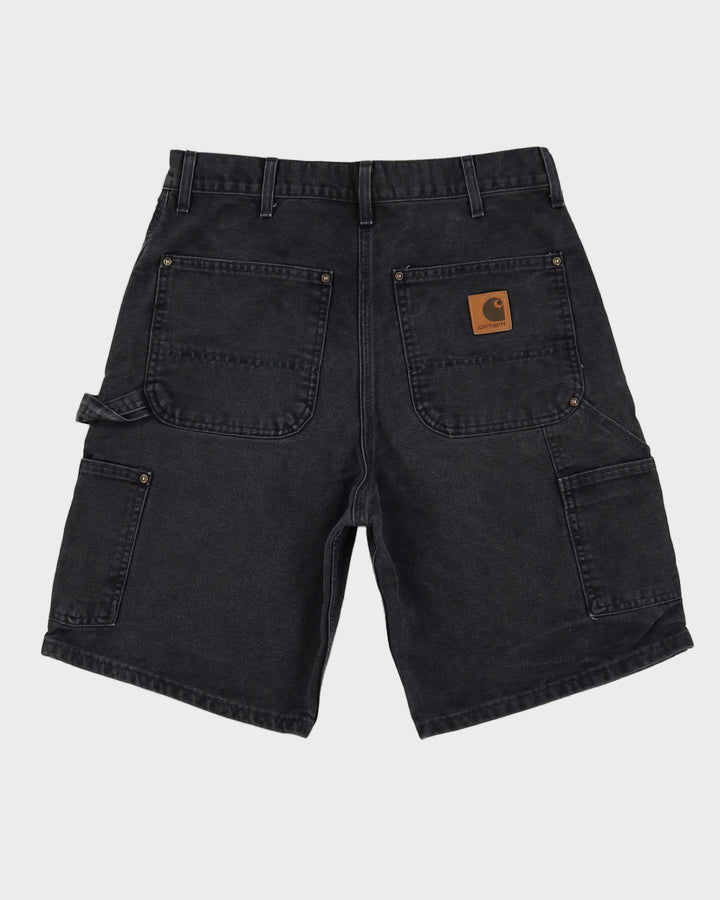 Carhartt Black Double Knee Workwear Denim Shorts - W32