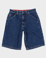 00s Y2K Paco Sport Blue Baggy Denim Shorts - W34