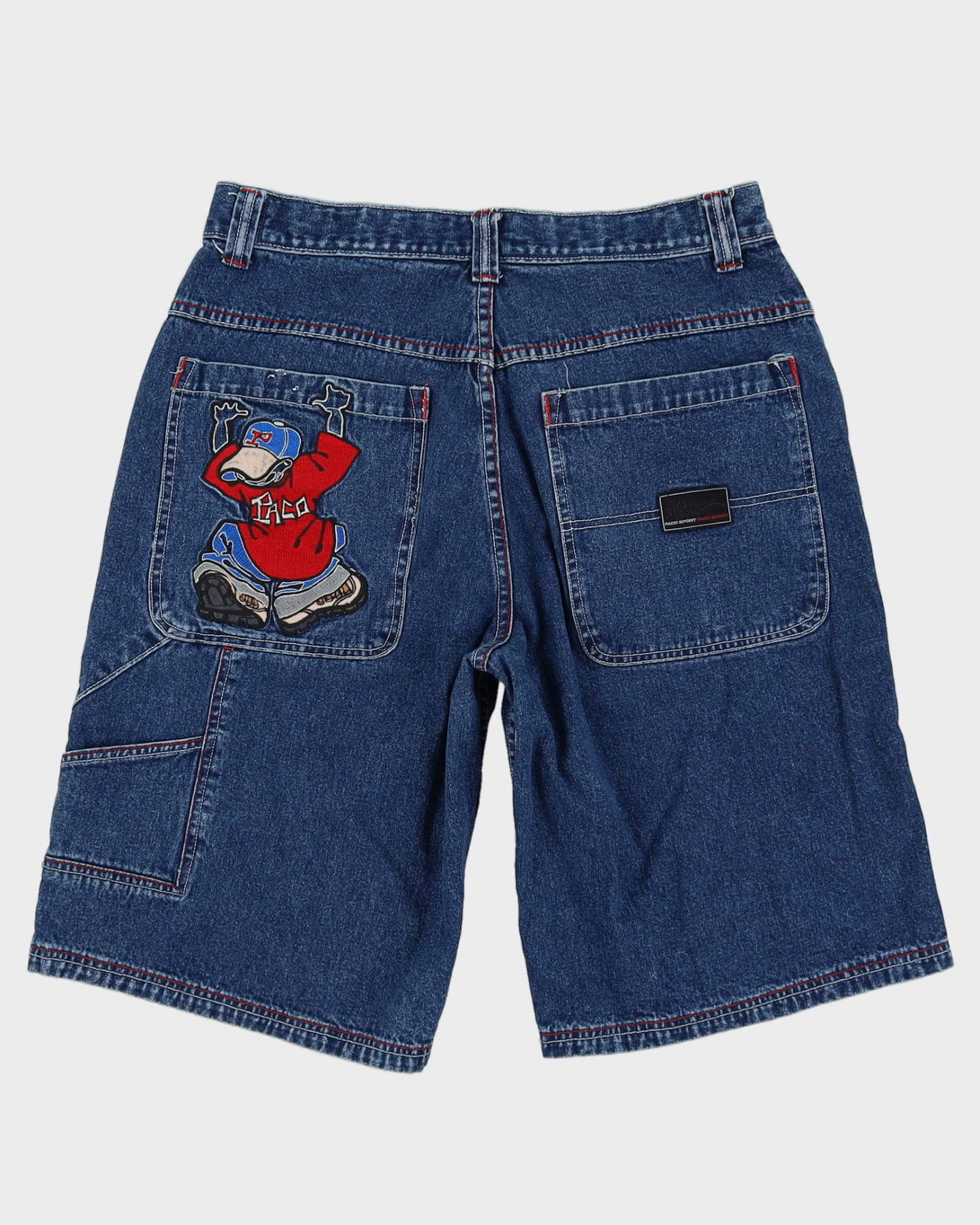 90s 00s Macgear rave shorts y2k ストリート 00s Y2K Paco Sport Blue Baggy Denim Shorts - W34 – Rokit