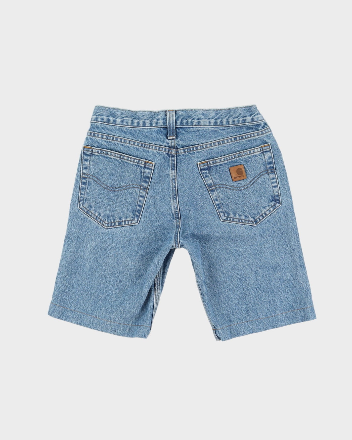 90s Carhartt Blue Denim Workwear Shorts - W30