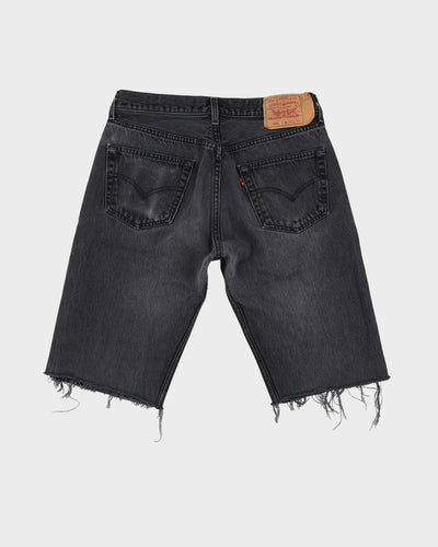 90s Levi's 501 Black Denim Shorts - W32