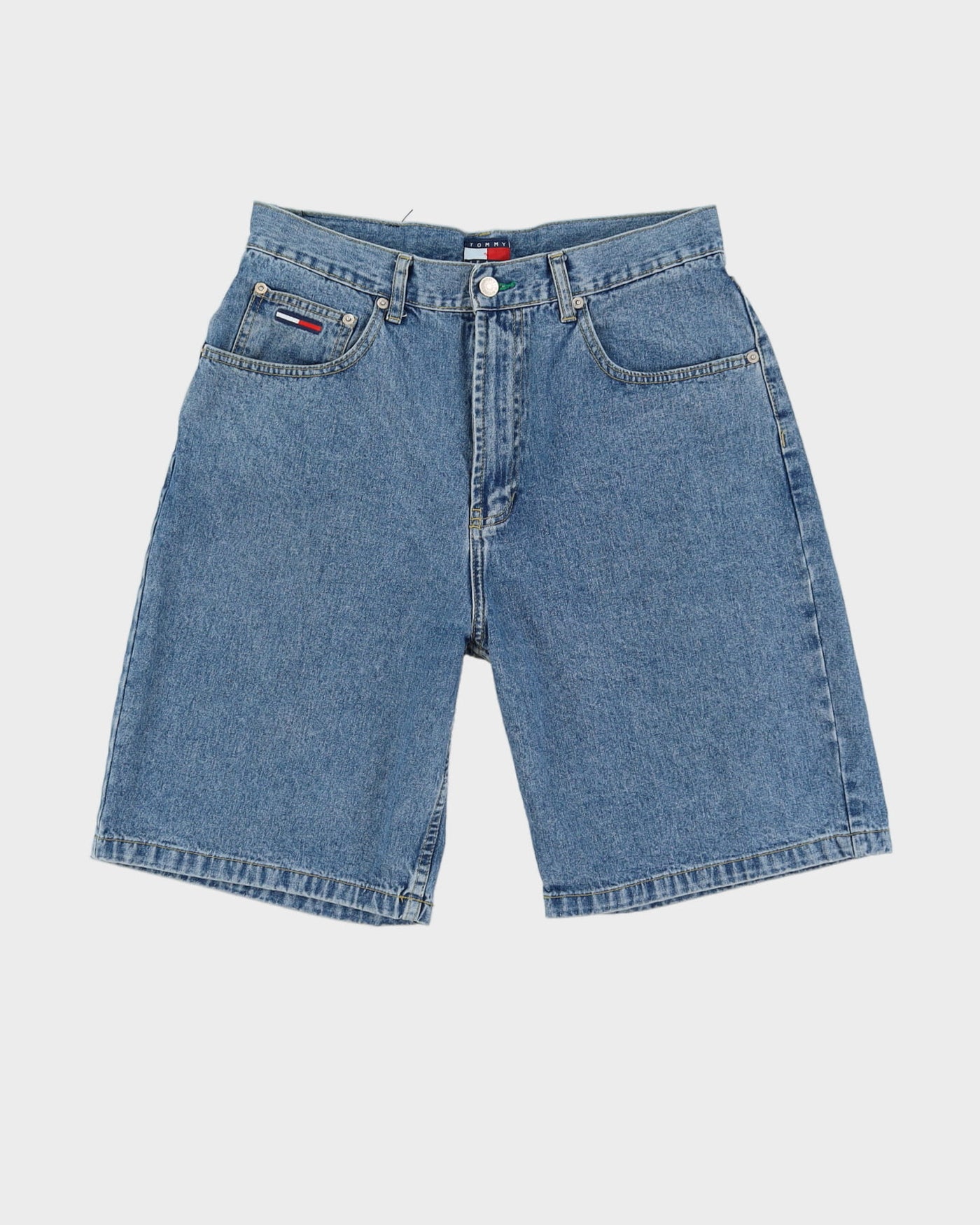 Vintage 90s Tommy Hilfiger Blue Denim Shorts - W32