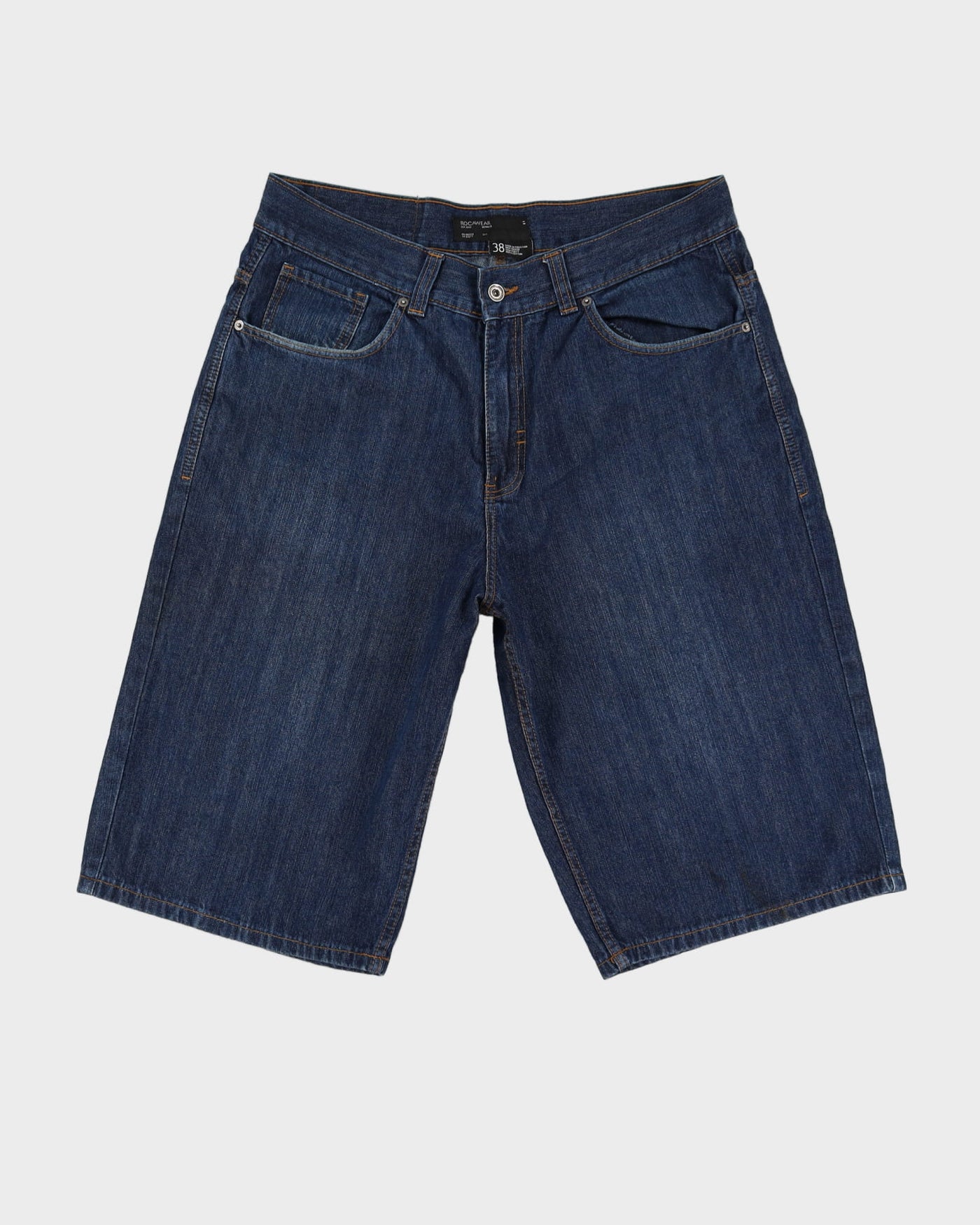 00s Y2K Rocawear Blue Denim Shorts - W38