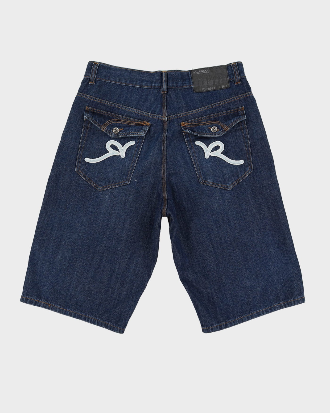 00s Y2K Rocawear Blue Denim Shorts - W38