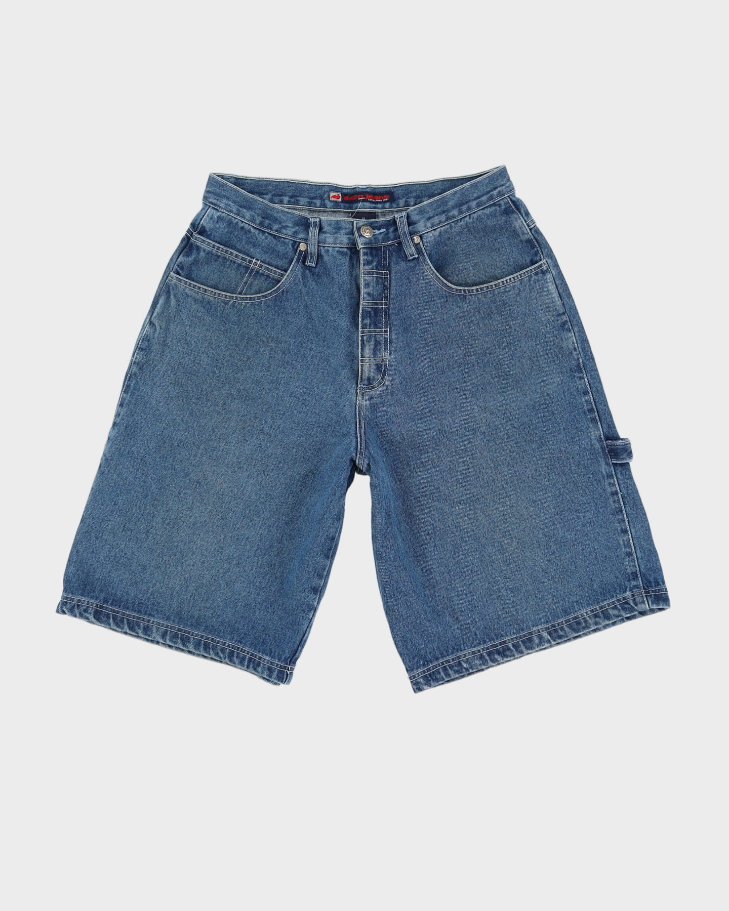 00s Y2K EXCO Blue Denim Shorts - W32 – Rokit