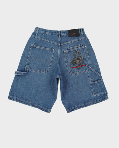 00s Y2K EXCO Blue Denim Shorts - W32