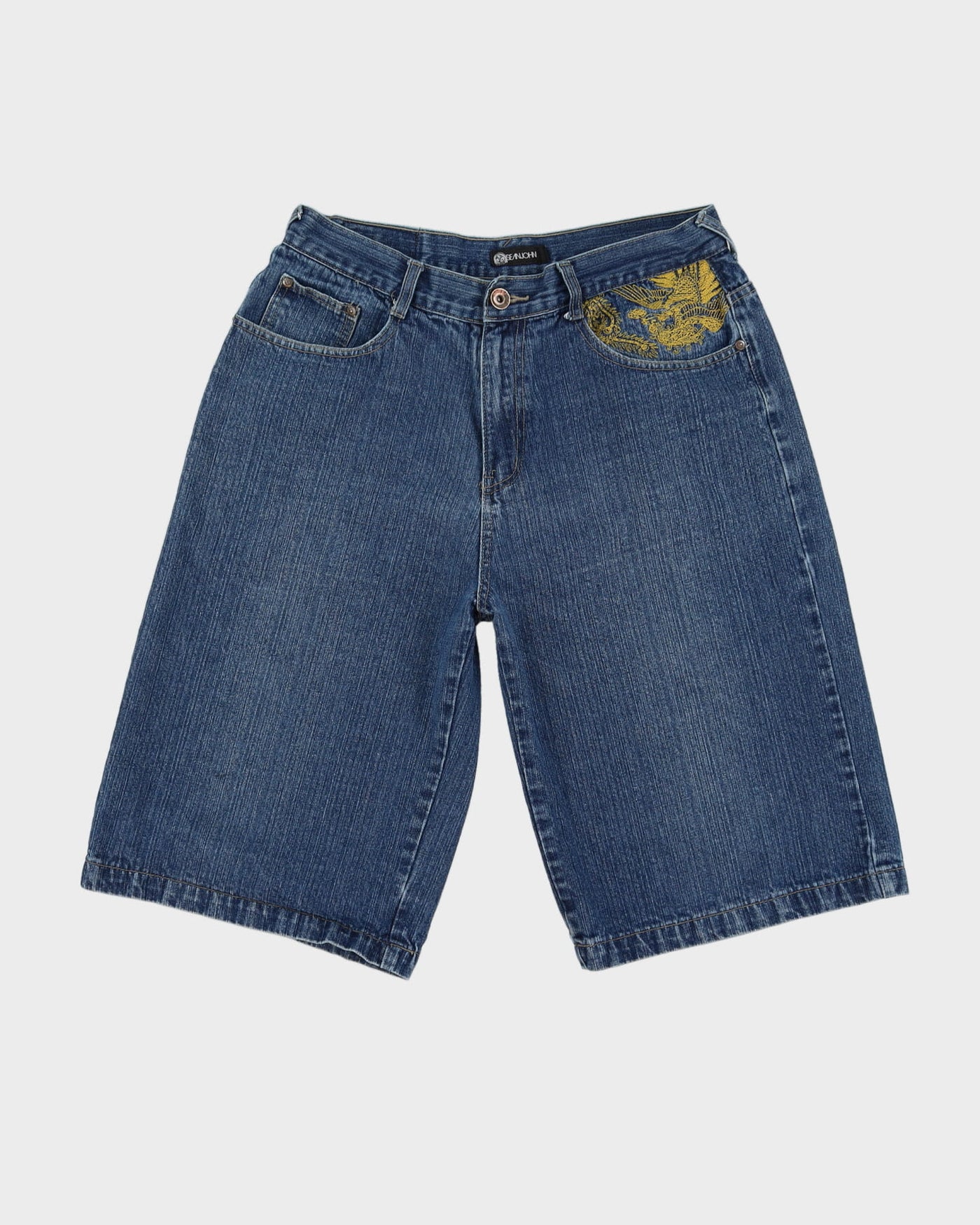 00s Y2K Sean John Blue Denim Shorts - W36