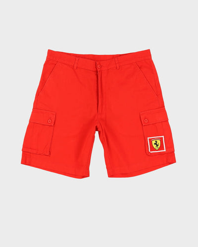 00s Ferrari Fila Red Cargo Shorts - W34