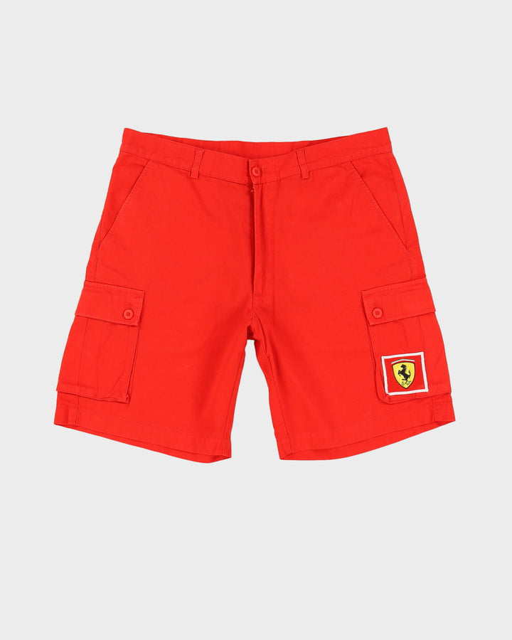 00s Ferrari Fila Red Cargo Shorts - W34