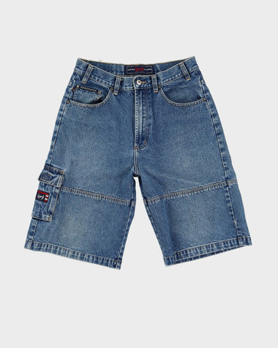 00s Y2K Phat Jean Co. Blue Denim Cargo / Carpenter Shorts - W30