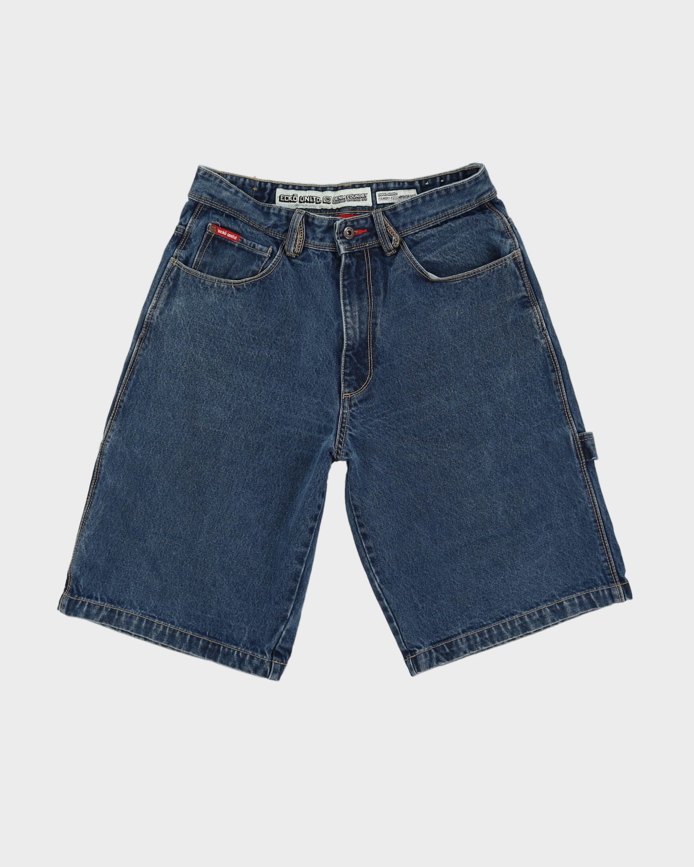 00s Y2K ECKO Blue Denim Carpenter Shorts - W32