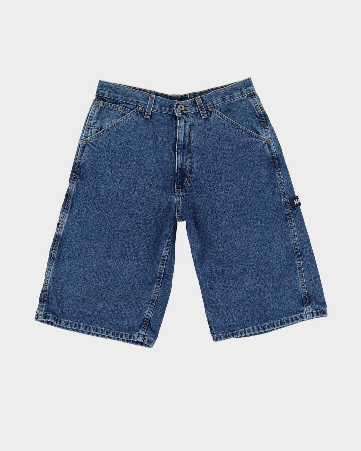 00s Y2K Nautica Blue Denim Carpenter Shorts - W30