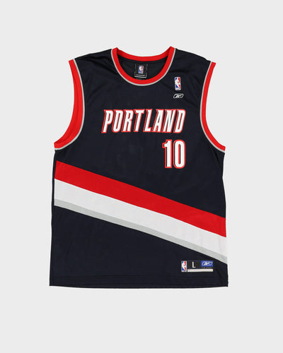 Reebok Joel Pryzbilla Portland Trail Blazers Black NBA Basketball Jersey - L