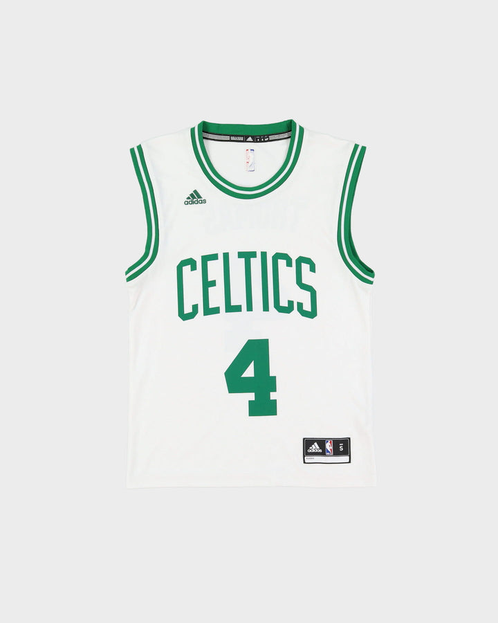 Adidas Isiah Thomas Boston Celtics #4 White / Green NBA Basketball Jersey - S