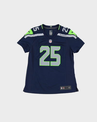 Nike Richard Sherman #25 Seattle Seahawks NFL Navy Jersey - M