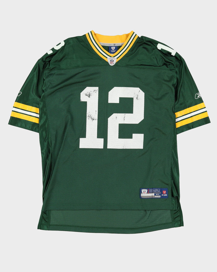 Reebok Aaron Rodgers #12 Green Bay Packers NFL Green / Yellow Jersey - XL / XXL