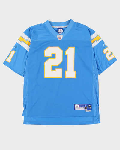 Reebok Ladinian Tomlinson San Diego / Los Angeles Chargers NFL Blue Jersey - L / XL