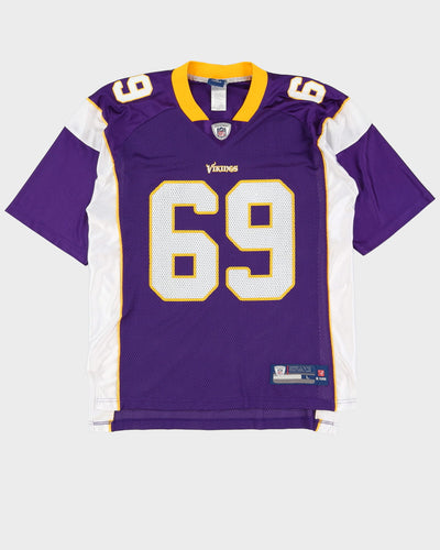 Reebok Jarred Allen #69 Minnesota Vikings NFL Purple Jersey - L