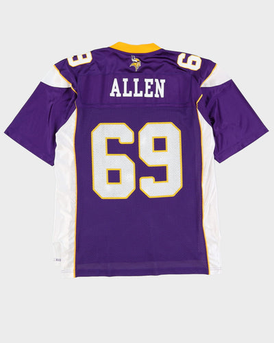 Reebok Jarred Allen #69 Minnesota Vikings NFL Purple Jersey - L