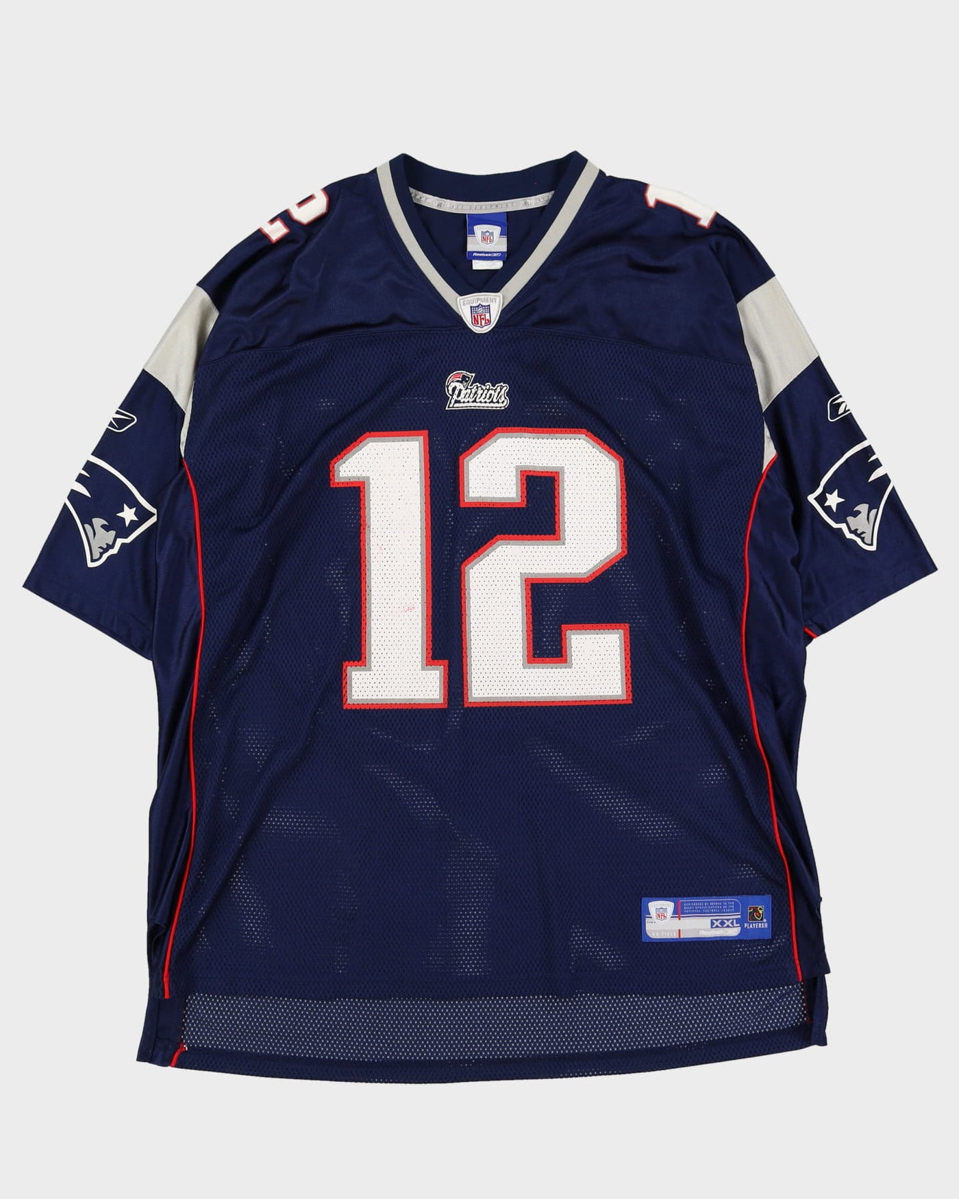Reebok Tom Brady #12 New England Patriots NFL Navy Jersey - XXL