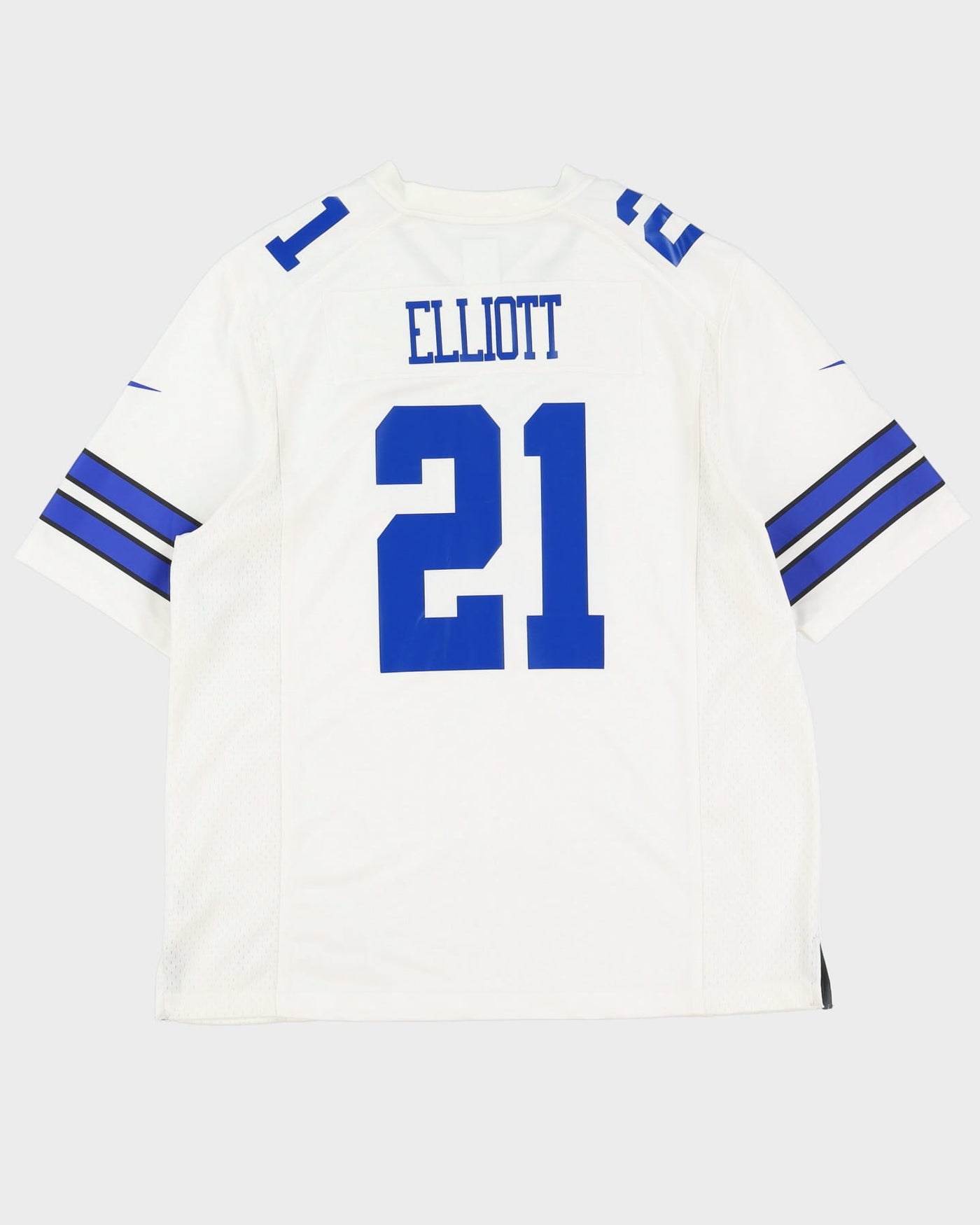 Nike Ezekiel Elliot #21 Dallas Cowboys NFL White / Blue Jersey - XL