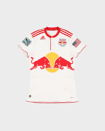 Adidas New York Red Bull's MLS White Football Shirt / Jersey - S