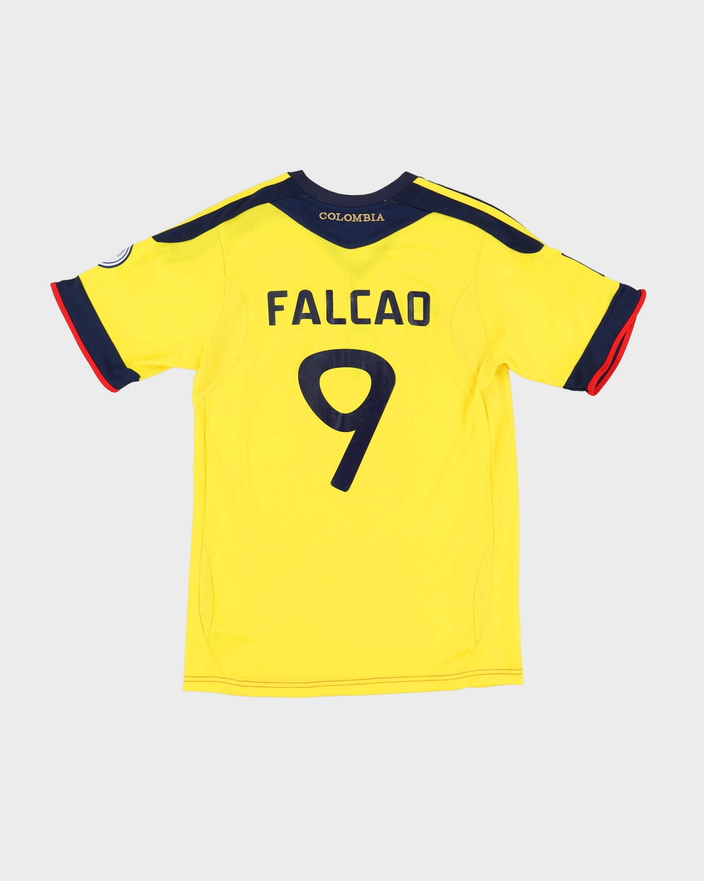 Adidas Falcao Columbia 2014 World Cup Qualifiers Yellow Football Shirt / Jersey - S