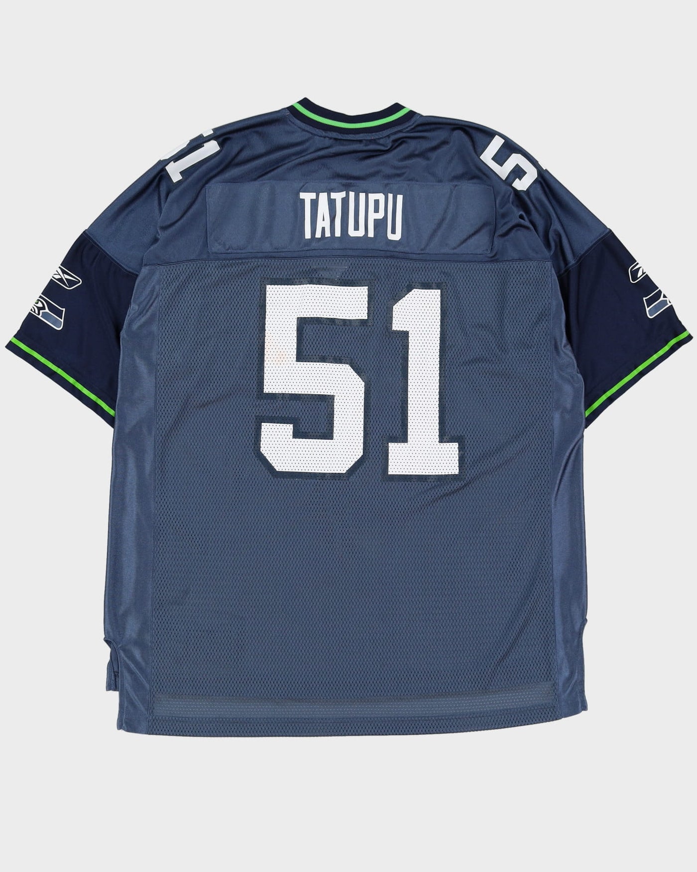 00s Lofa Tatupu #51 Seattle Seahawks Navy NFL Jersey - XL