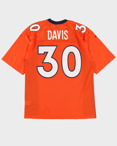 Nike Terrell Davis #30 Denver Broncos Orange NFL Jersey - L