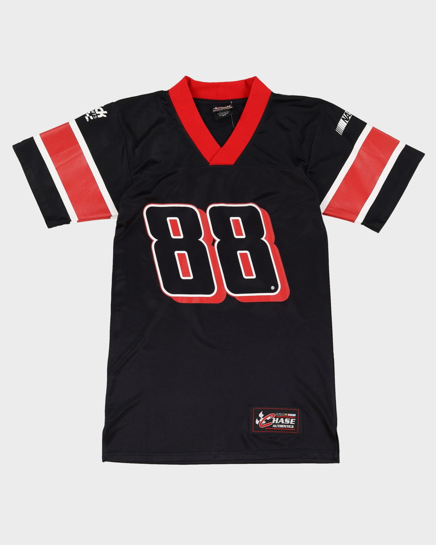 Vintage Nascar Chase Authentics Dale Jr. Black American Football Jersey - S / M