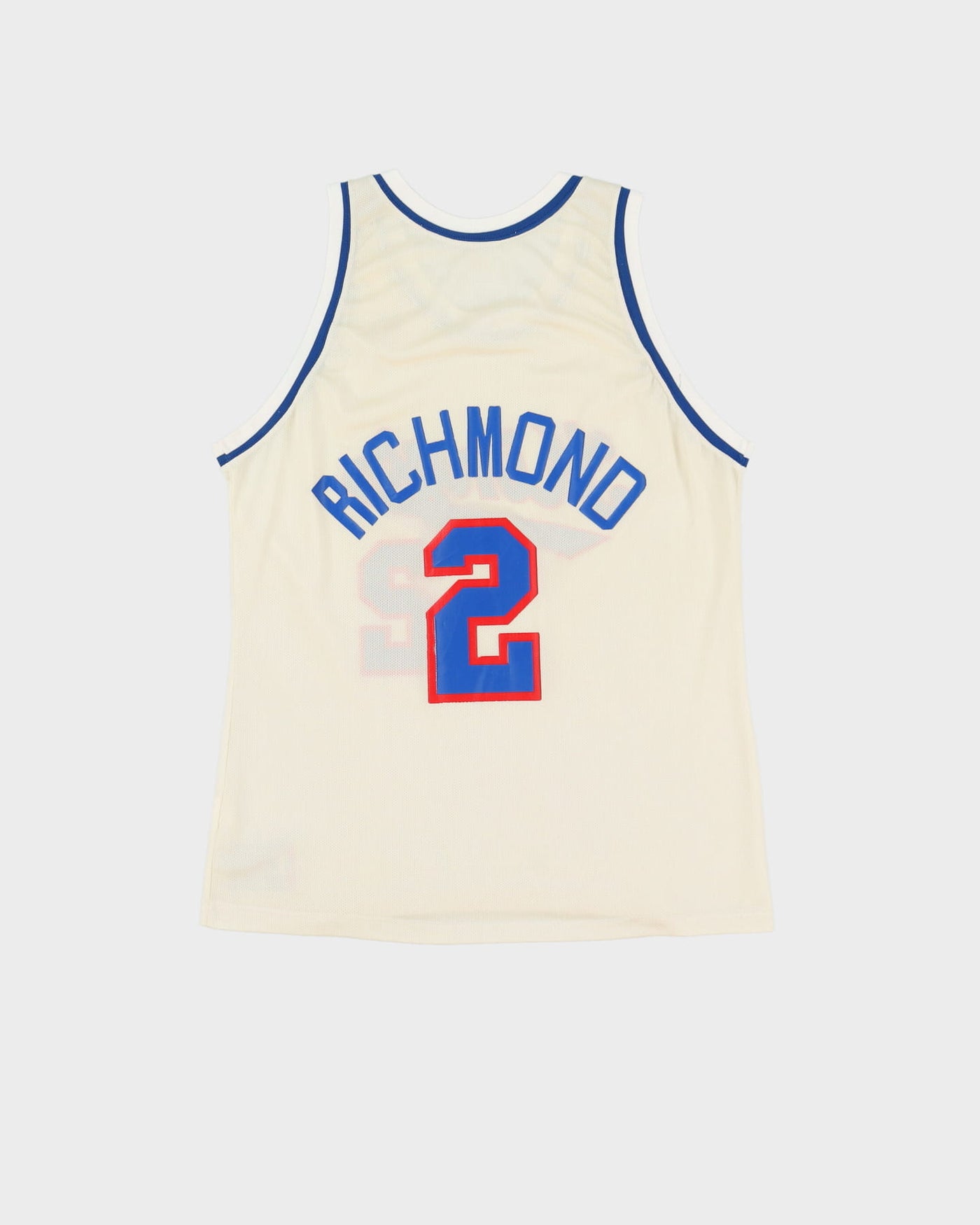 Vintage 90s Champion Mitch Richmond #2 Sacramento Kings White NBA Jersey - M