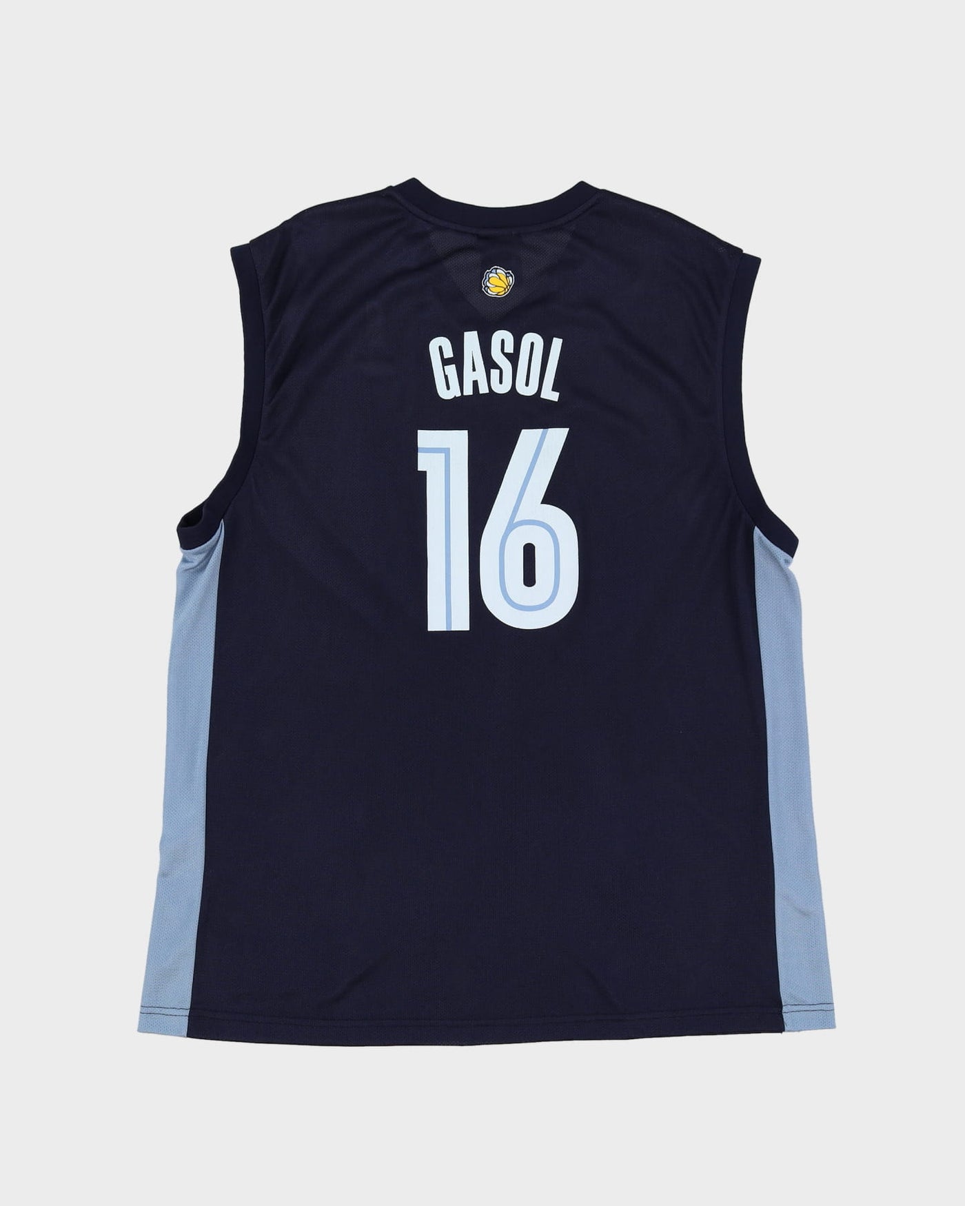 00s Pau Gasol #16 Memphis Grizzlies Blue NBA Jersey - XL