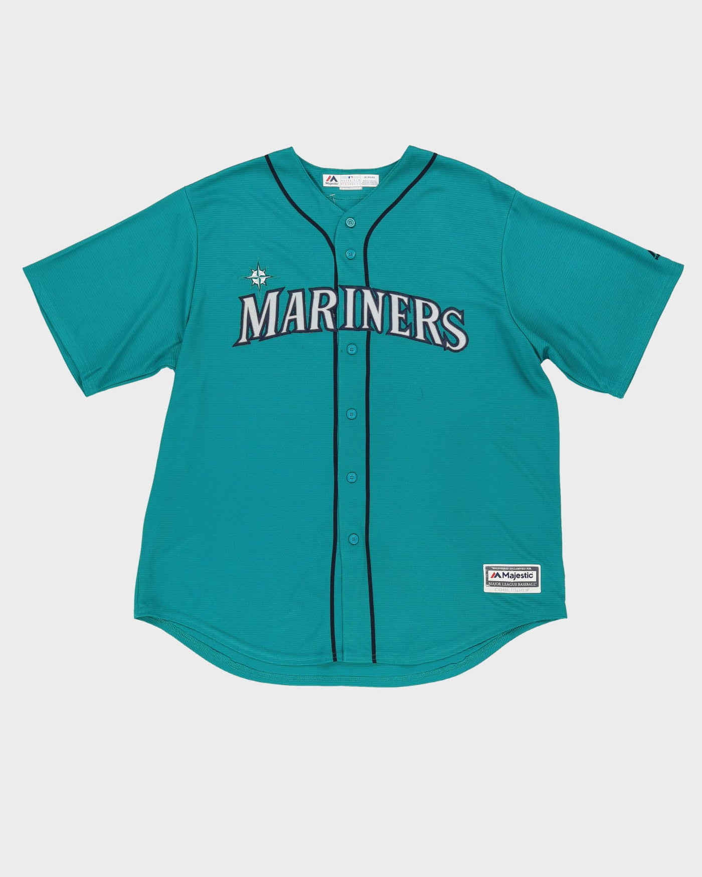 Seattle Mariners Majestic MLB Teal Baseball Jersey - XL