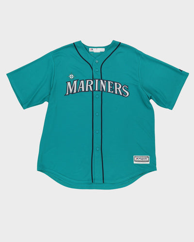 Seattle Mariners Majestic MLB Teal Baseball Jersey - XL