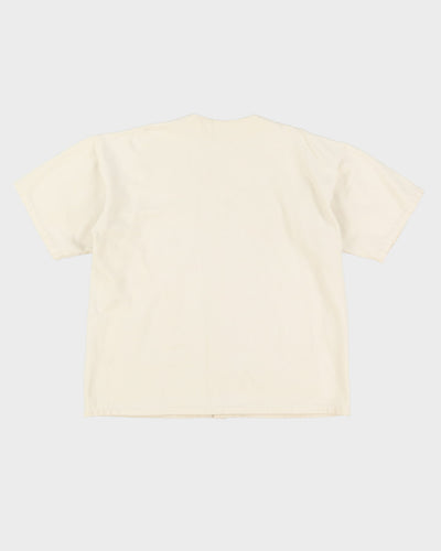 80s Queens Law Off-White Baseball Jersey - XL