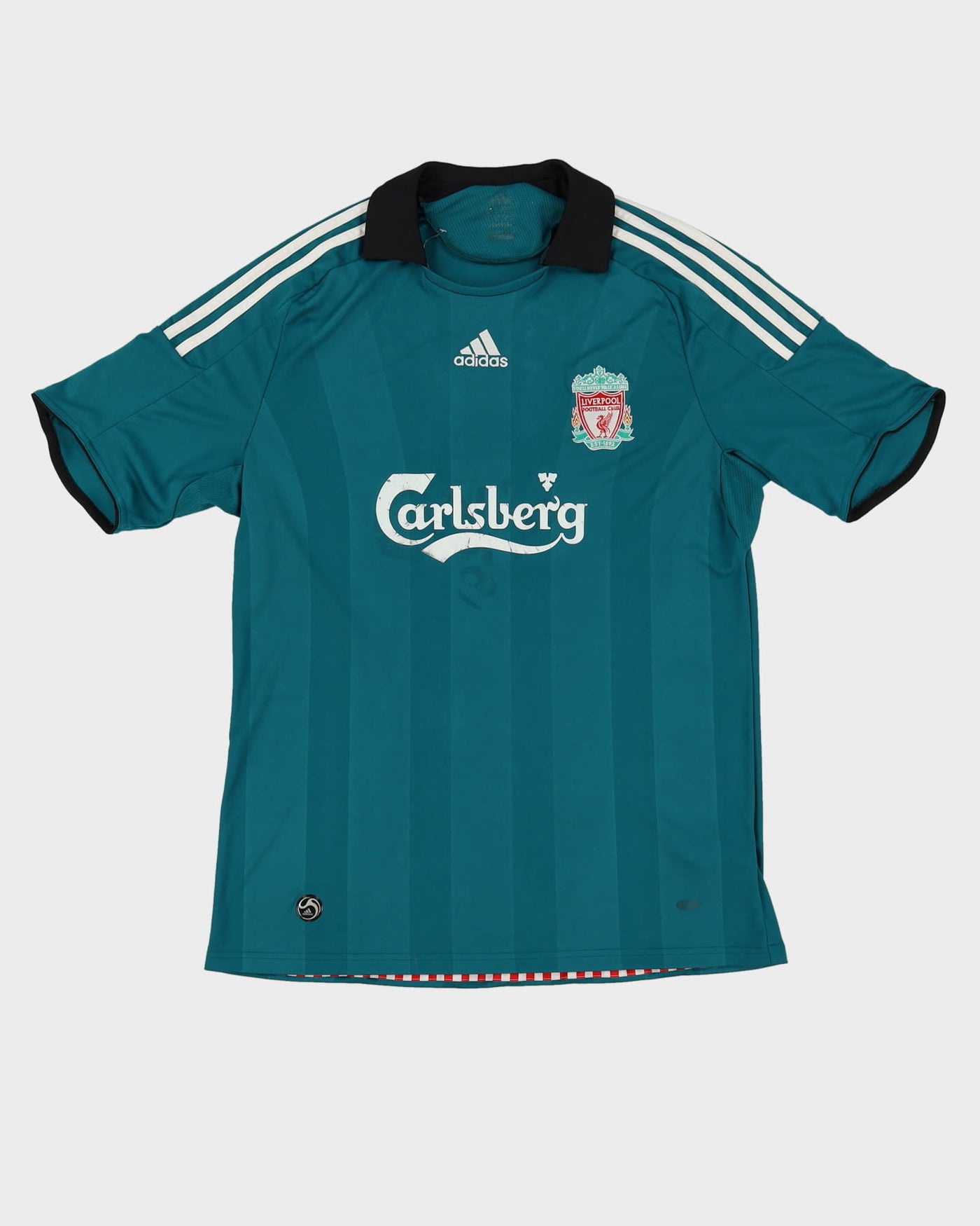 Reebok Liverpool 2008-09 Green Football Shirt / Jersey - L