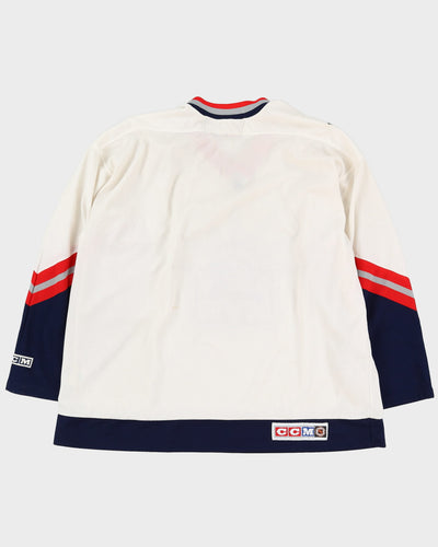 New York Rangers White CCM NHL Stitched Hockey Jersey - XL / XXL
