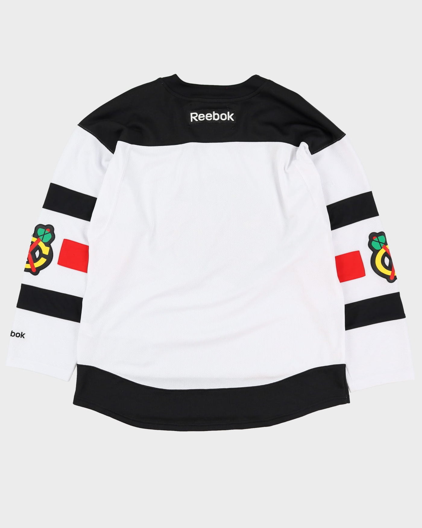 Chicago Blackhawks White Reebok NHL Stitched Hockey Jersey - L