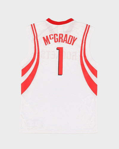 2008 Tracy McGrady #1 Houston Rockets White NBA Basketball Jersey - M