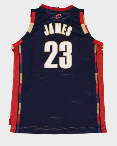 00s LeBron James #23 Cleveland Cavaliers Navy Stitched Alt NBA Basketball Jersey - XXL