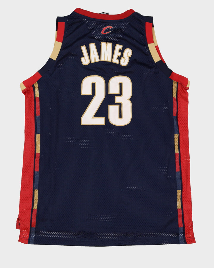 00s LeBron James #23 Cleveland Cavaliers Navy Stitched Alt NBA Basketball Jersey - XXL