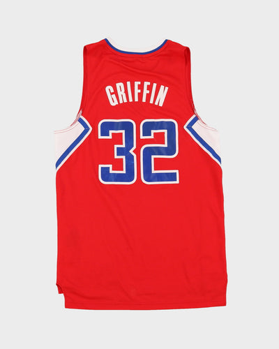 Blake Griffin #32 LA Los Angeles Clippers Red Stitched NBA Adidas Basketball Jersey - S