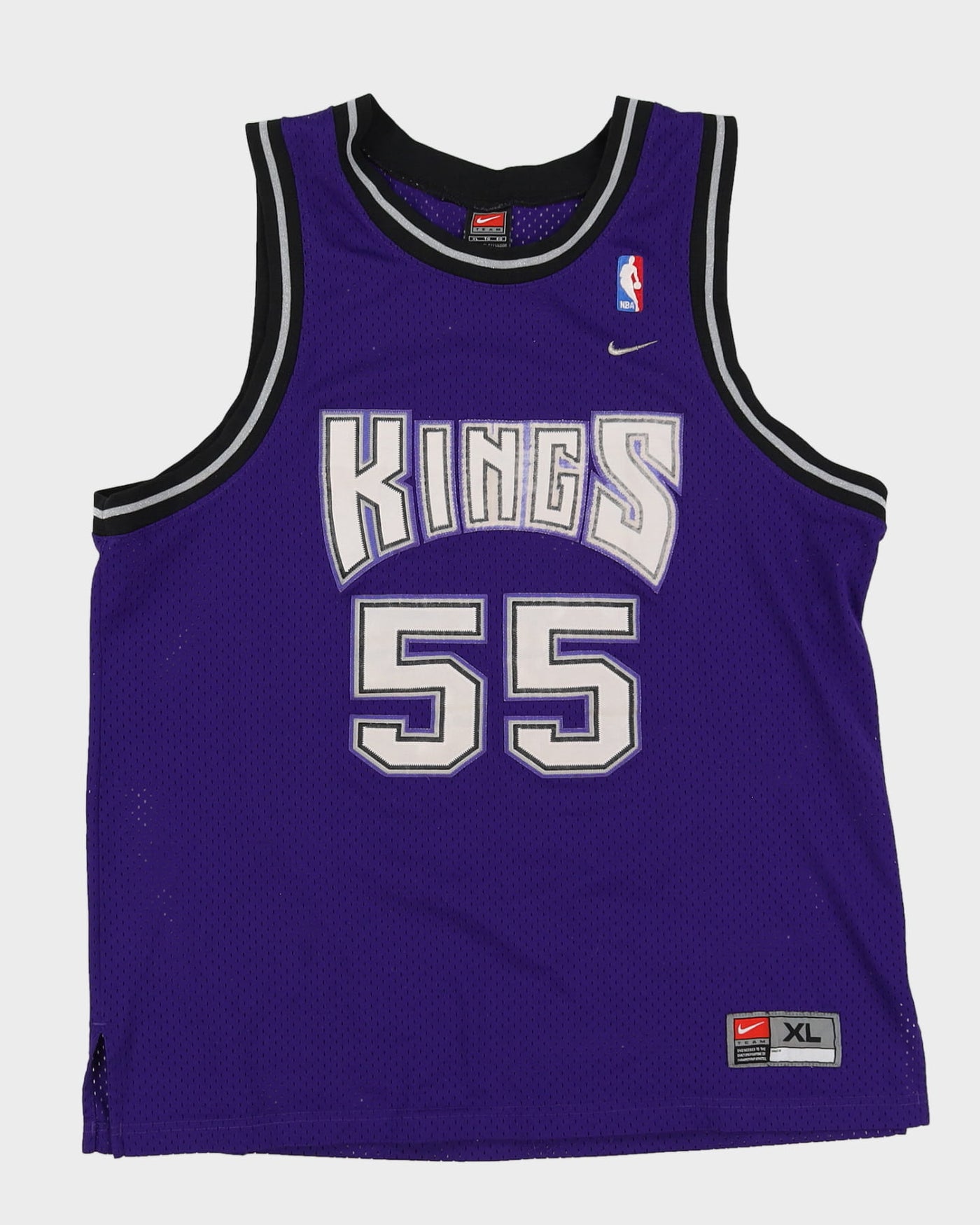 00s Nike Jason Williams #55 Sacramento Kings Purple 'White Chocolate' NBA Jersey - XL