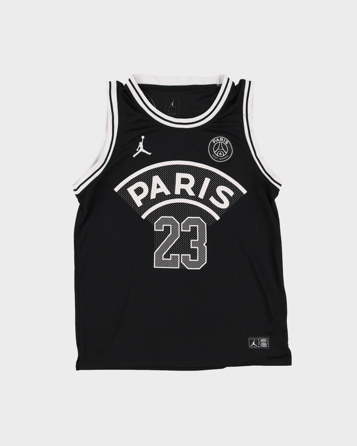 Jordan X PSG Black Basketball Jersey - S