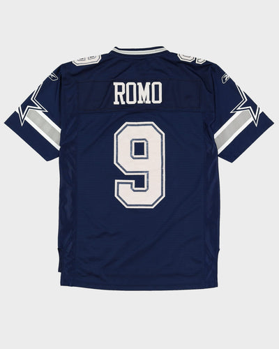 00s Tony Romo #9 Dallas Cowboys Navy NFL American Stitched Football Jersey - M