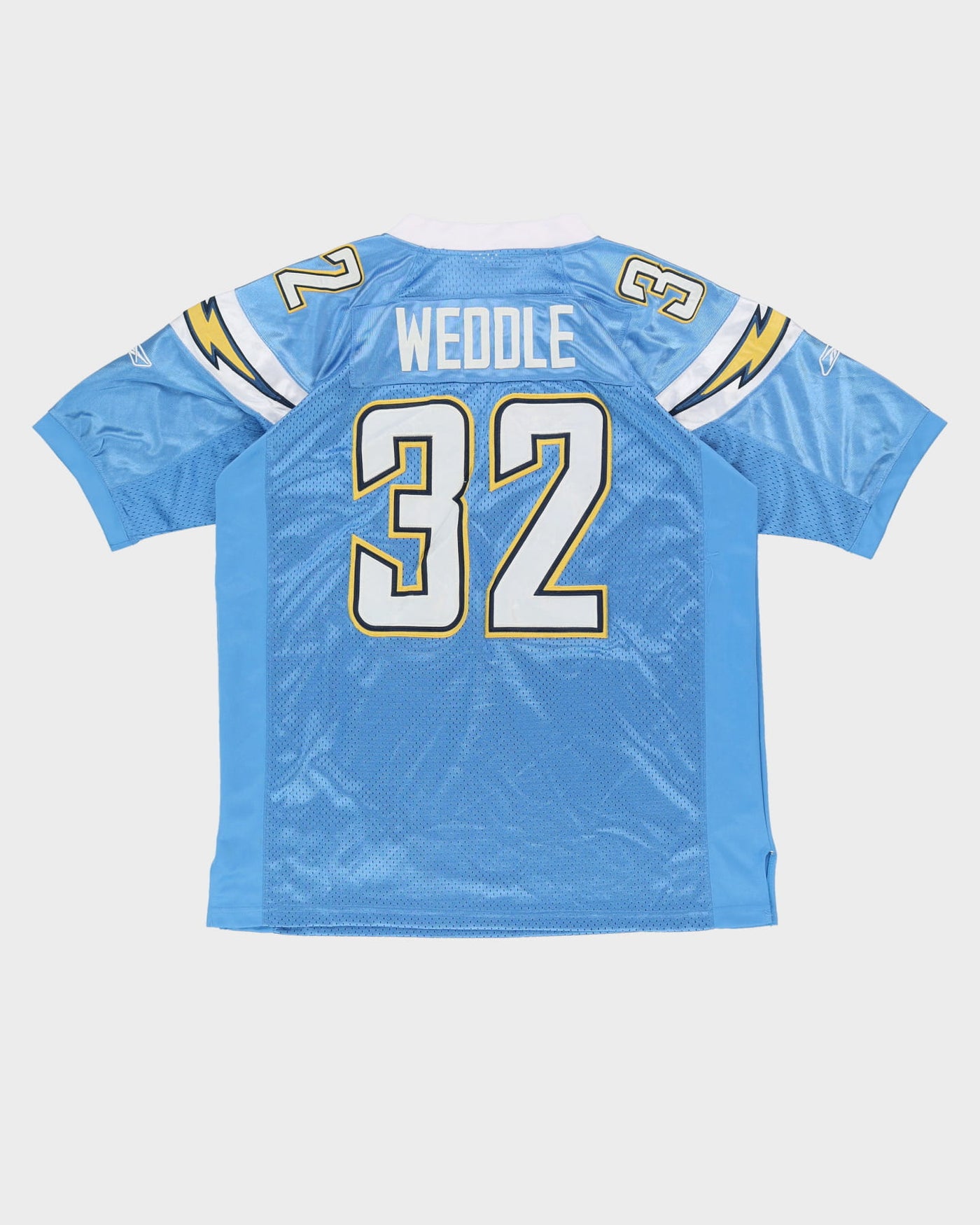 00s Eric Weddle #32 San Diego Chargers Blue NFL American Stitched Football Jersey - XL / XXL