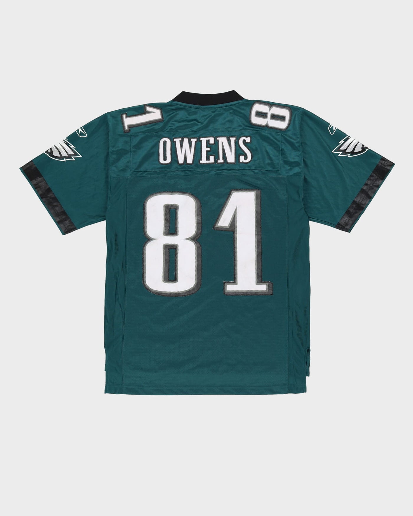 00s Terrell Owens #81 Philadelphia Eagles Green Stitched NFL American Football Jersey - M