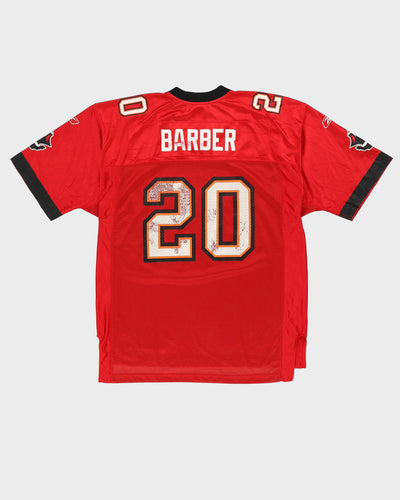 00s Ronde Barber #20 Tampa Bay Buccaneers Red NFL American Football Jersey - L