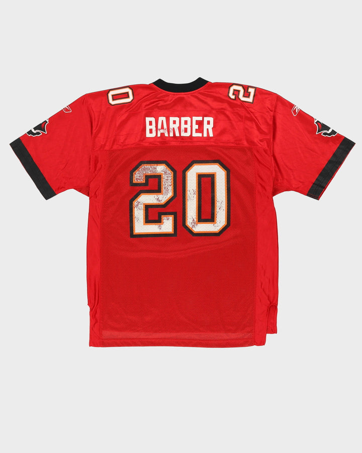 00s Ronde Barber #20 Tampa Bay Buccaneers Red NFL American Football Jersey - L